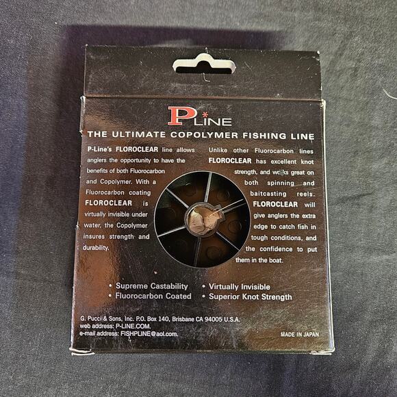 PLine Floroclear The Ultimate Copolymer Fishing Line 6lb 300 Yards NIB - Picture 4 of 4